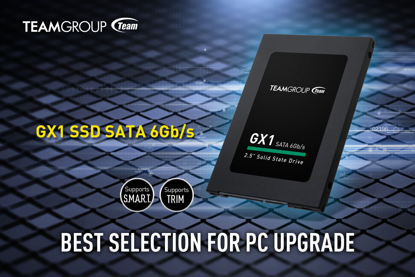 Памет SSD 240GB Team Group GX1, SATA 6 Gb/s, 2.5"(6.35 cm), скорост на четене 500MB/s, скорост на запис 400MB/s - характеристика 1