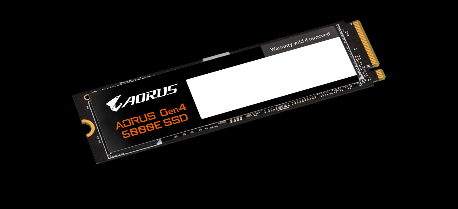Памет SSD 1TB Gigabyte Aorus 5000E (AG450E1TB), NVMe, M.2 (2280), скорост на четене до 5000MB/s, скорост на запис до 4600MB/s - характеристика 1