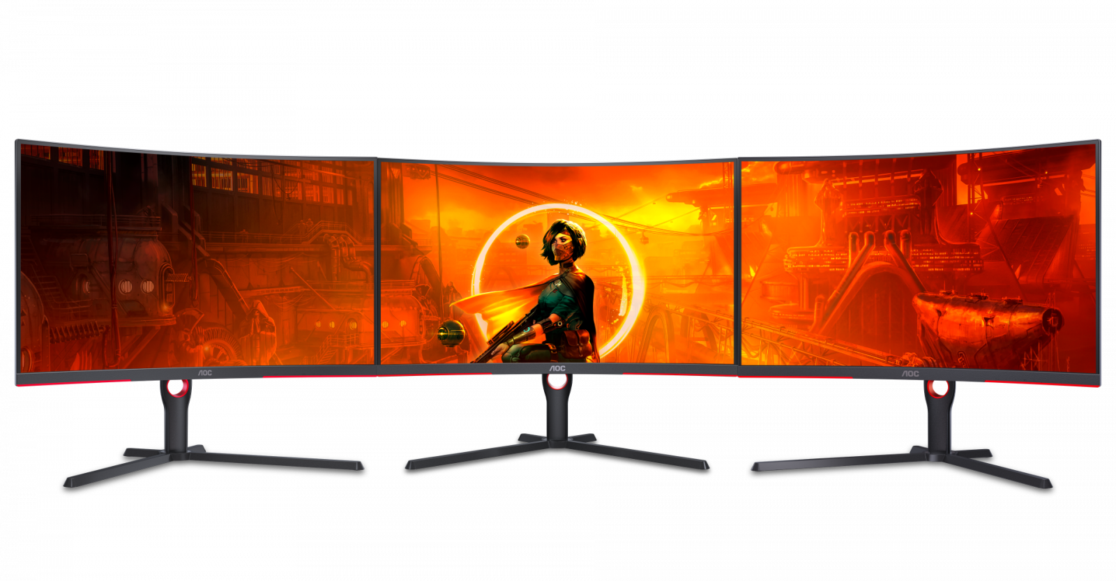 Монитор AOC CQ32G3SU/BK, 31.5" (80.01 cm) Curved VA панел, 165Hz, QHD, 1ms, 80 000 000:1, 300cd/m2, DisplayPort, HDMI, USB Hub - характеристика 4
