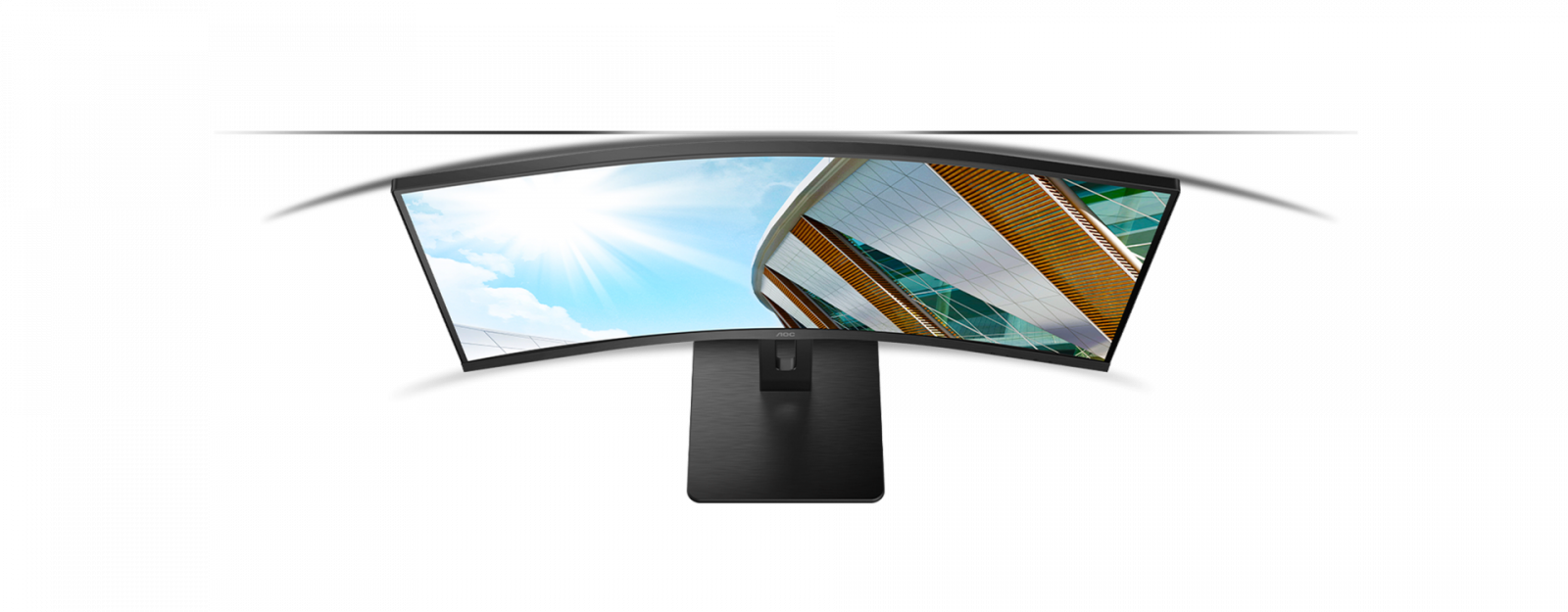 Монитор AOC CU34P2A, 34" (86.36 cm) Curved VA панел, 100Hz, WQHD, 1ms, 50M:1, 300 cd/m2, DisplayPort, HDMI, USB Hub - характеристика 2