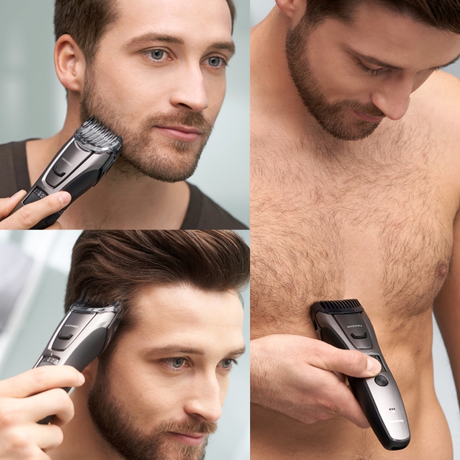 Мултитример Panasonic ER-GB80-H503, за оформяне, измиване за лесна поддръжка, полирани ножчета, до 60мин. живот на батерията, черно/сив - характеристика 2