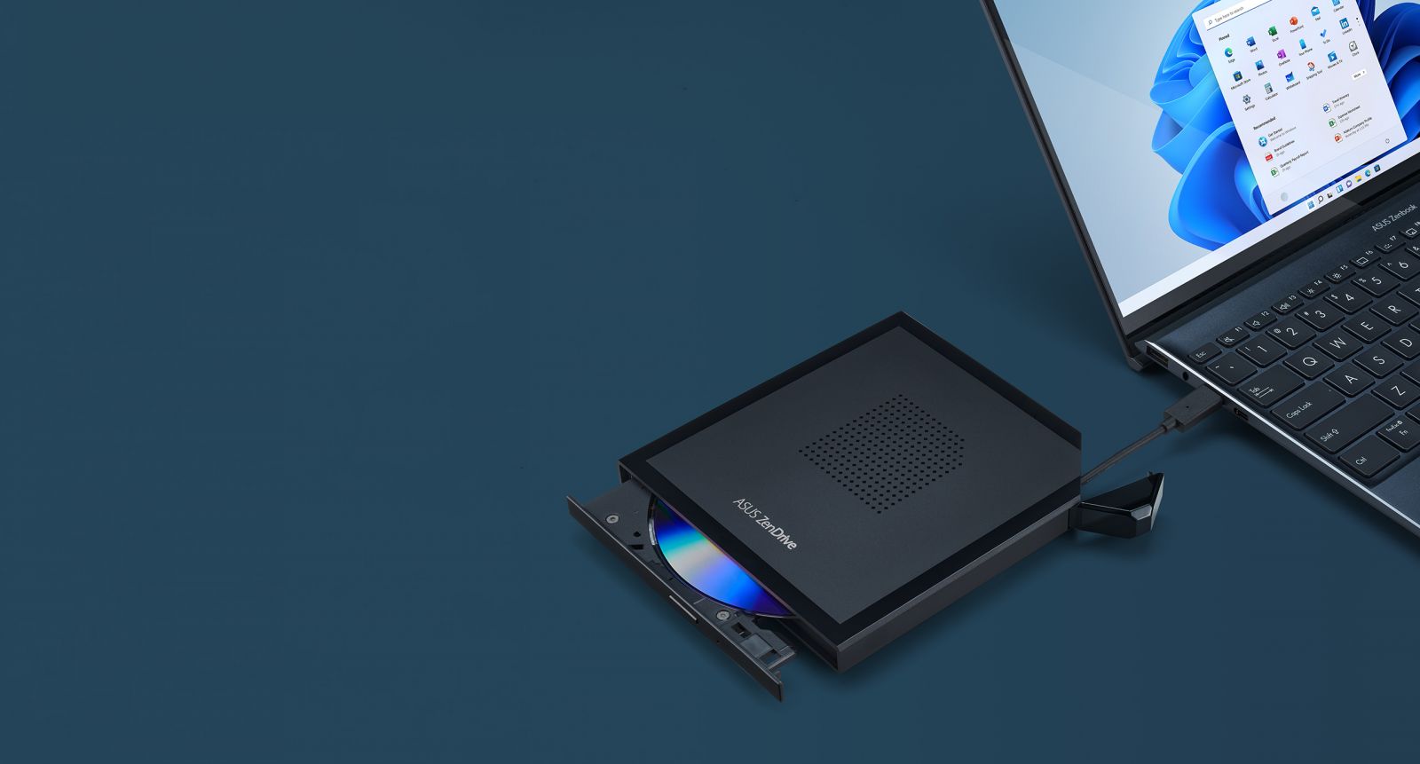 Оптично устройство Asus ZenDrive V1M, външно, USB Type-C, четене/записване, черно - характеристика 4
