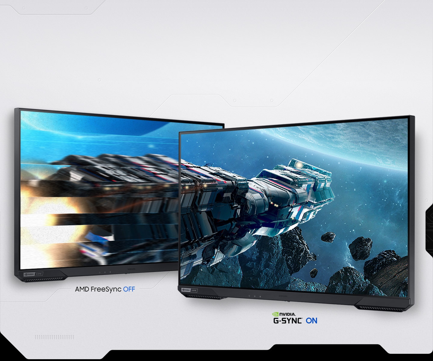 Монитор Samsung Odyssey G5 LS-27AG500 (2021), 27" (68.58 cm) IPS панел, 165Hz, QHD, 1ms, 350cd/m2, DisplayPort, HDMI - характеристика 6