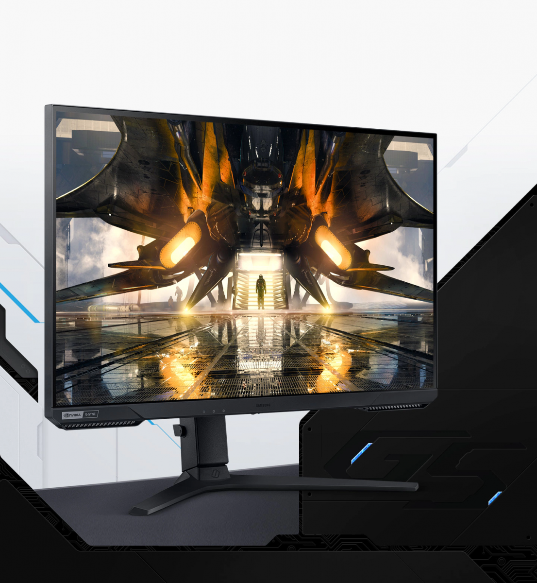 Монитор Samsung Odyssey G5 LS-27AG500 (2021), 27" (68.58 cm) IPS панел, 165Hz, QHD, 1ms, 350cd/m2, DisplayPort, HDMI - характеристика 1