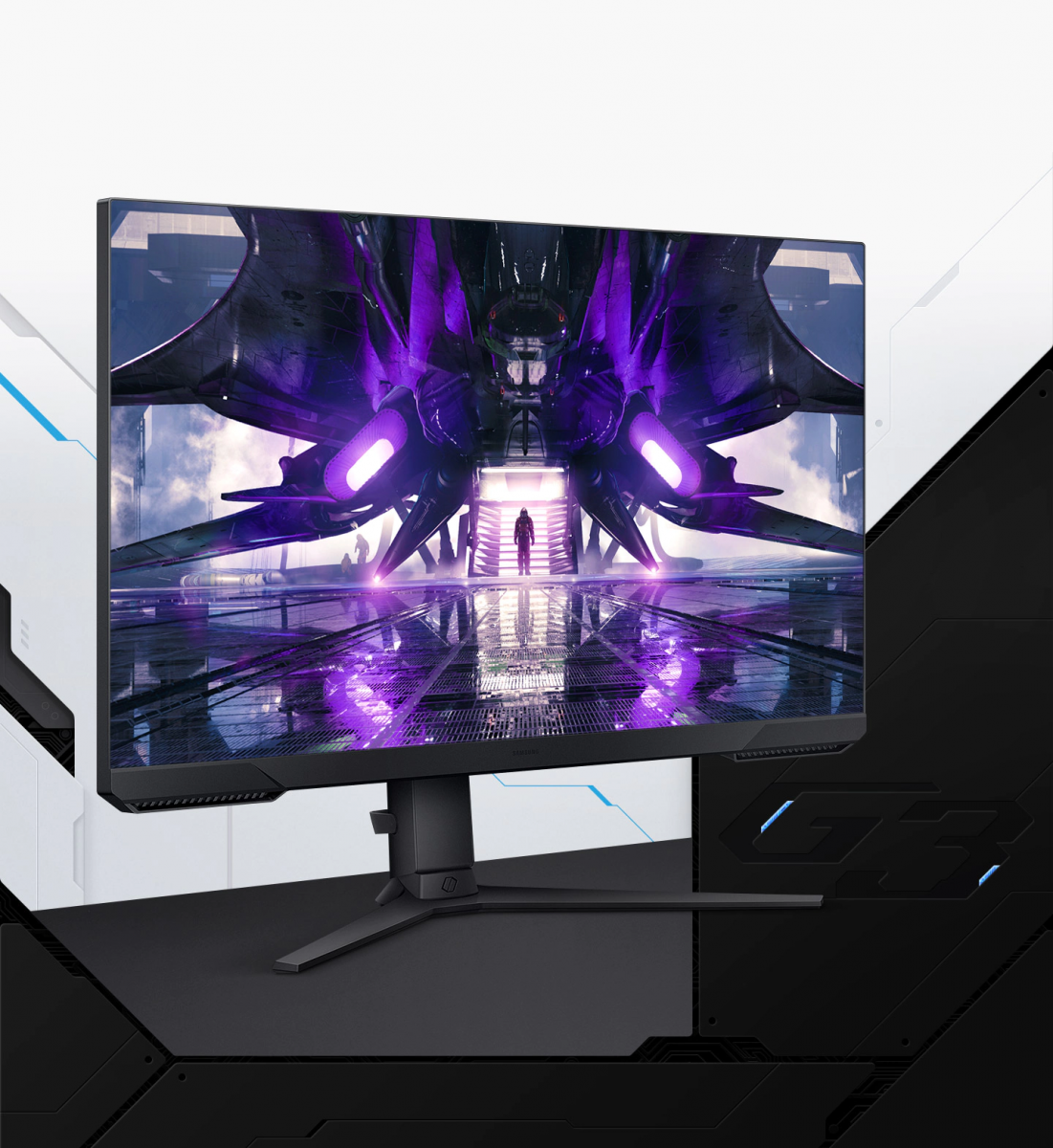 Монитор Samsung Odyssey G3 LS-27AG300 (2021) (LS27AG300NUXEN), 27" (68.58 cm) VA панел, 144Hz, Full HD, 1ms, 250cd/m2, DisplayPort, HDMI - характеристика 1