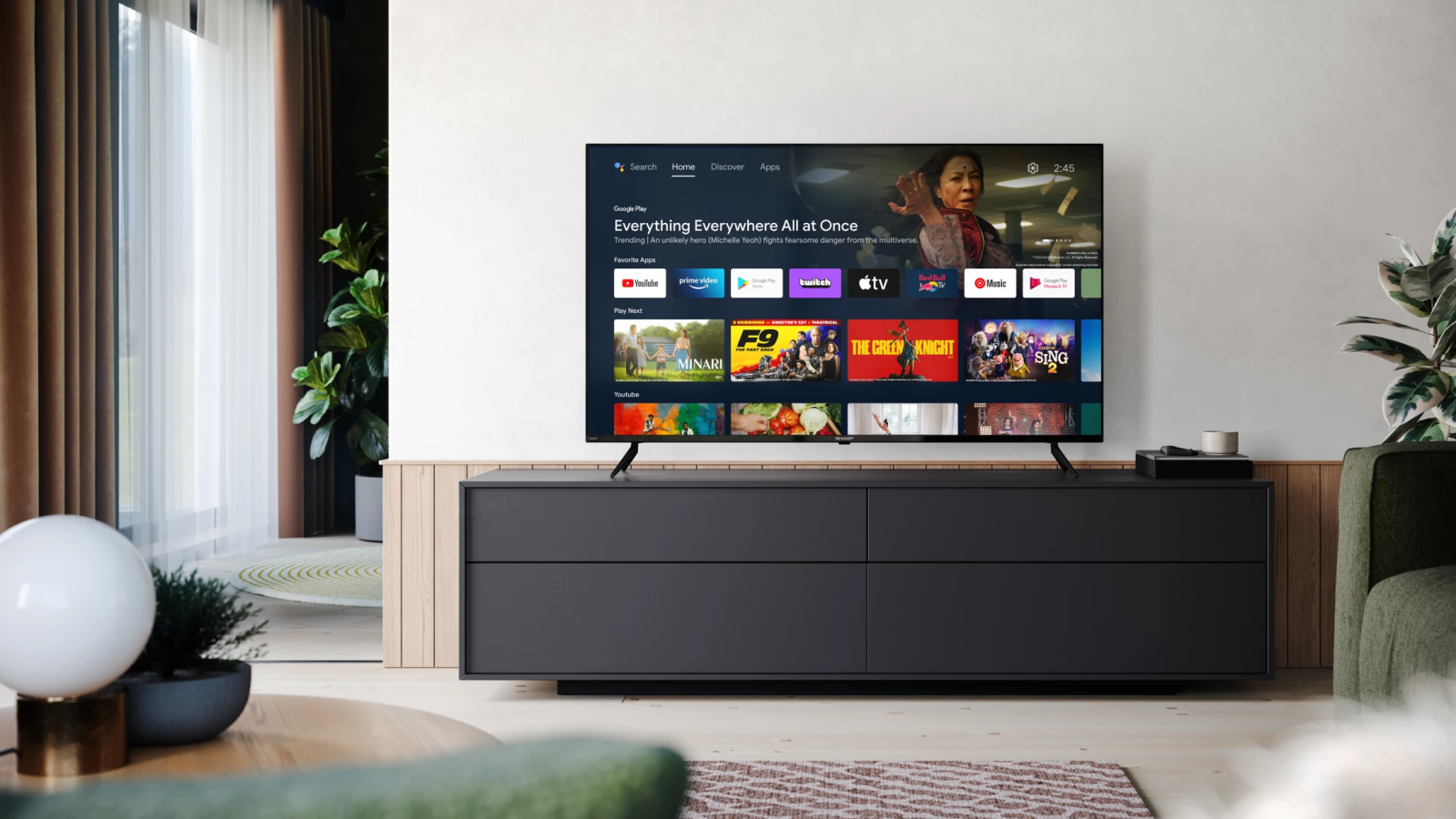 Телевизор Sharp 55FL1EA, 55" (139.7 cm) 4K/UHD Smart TV, HDR, DVB-T/T2/C/S/S2, Wi-Fi, Bluetooth, LAN, 3x HDMI, 2x USB - характеристика 1