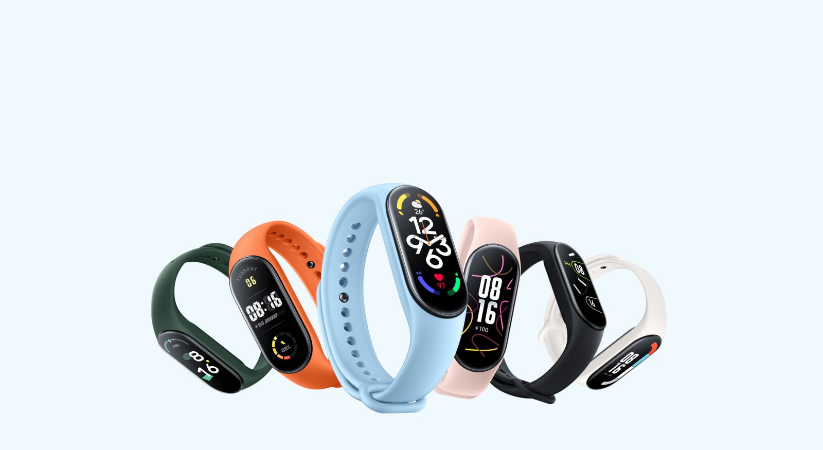 Смарт гривна Xiaomi Smart Band 7, 1.62" (4.11 cm) AMOLED дисплей, 5 ATM водоустойчив, до 14 дни дни живот на батерията, Bluetooth, черна - характеристика 1