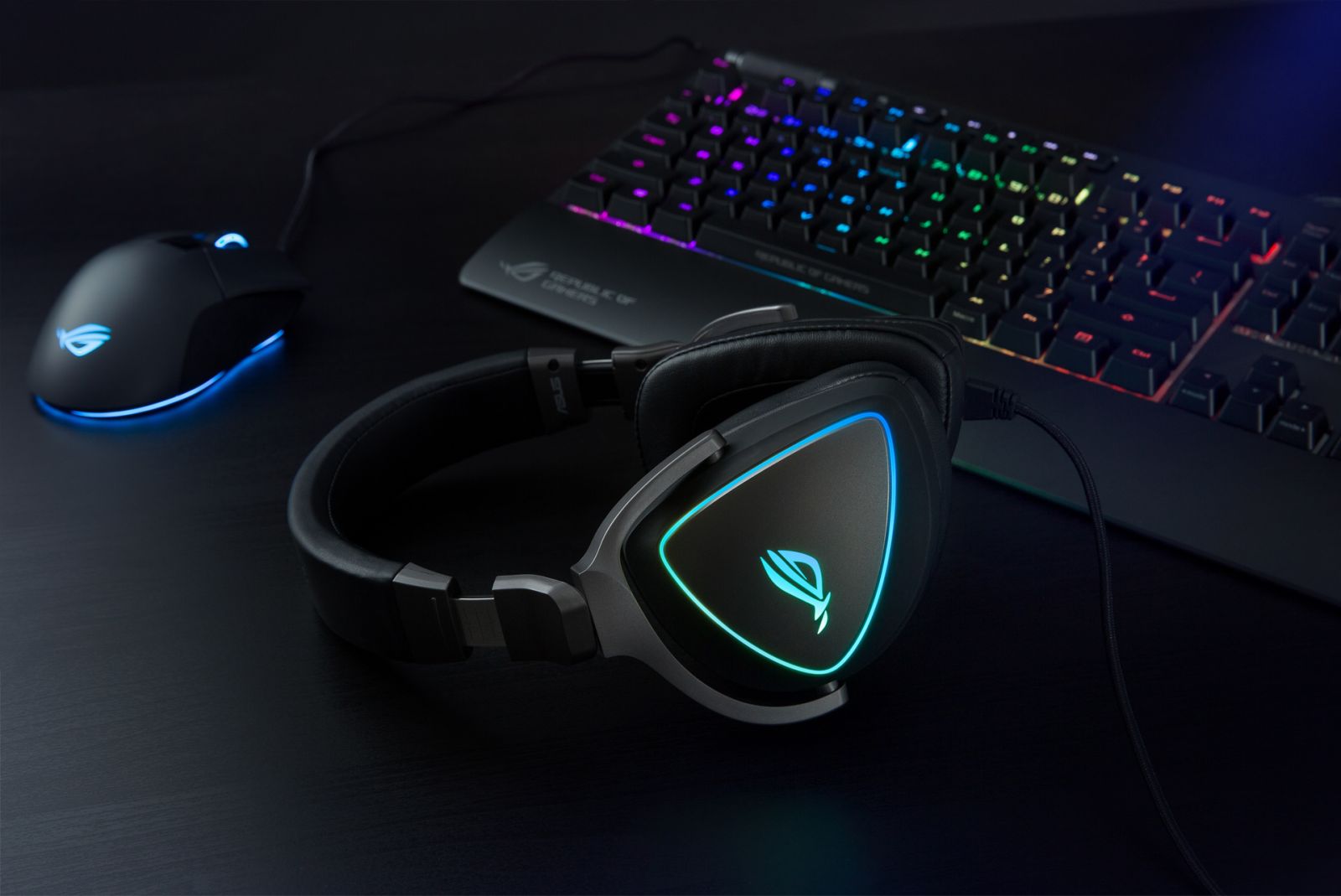 Слушалки Asus ROG Delta, микрофон, гейминг, USB-C/USB, черни - характеристика 2