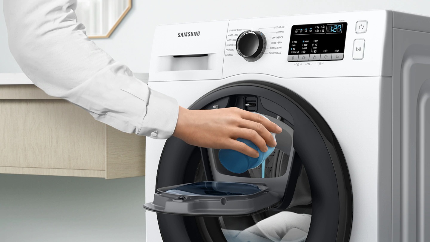 Перална машина Samsung WW80T4540AX/LE, клас D, капацитет 8 кг., 1400 об./мин, свободностояща, 60 cm, Add Wash, функция Smart Check, Drum Clean, инокс - характеристика 2