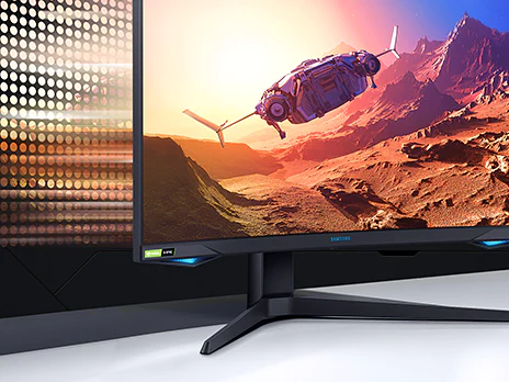 Монитор Samsung Odyssey G7 LC-32G75TQ (2020), 32" (81.28 cm) VA QLED панел, 240Hz, WQHD, 1ms, 350 cd/m², Display Port, HDMI, USB Hub - характеристика 3