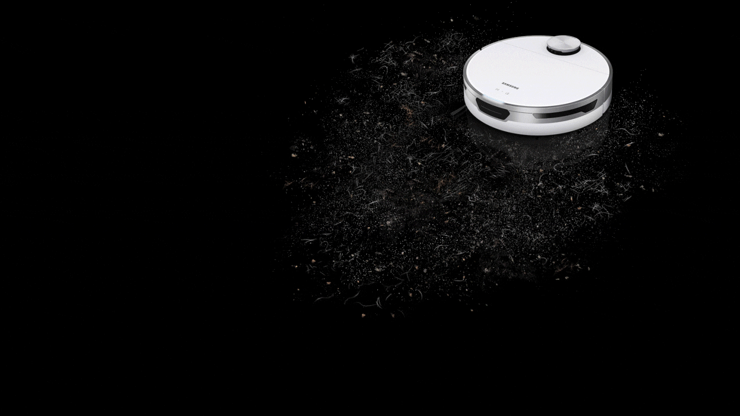 Прахосмукачка Samsung Jet Bot+, робот, 60W, 0.4 л. капацитет на контейнера, LiDar сензор, функция Jet Live, станция за почистване на контейнера, бяла - характеристика 2