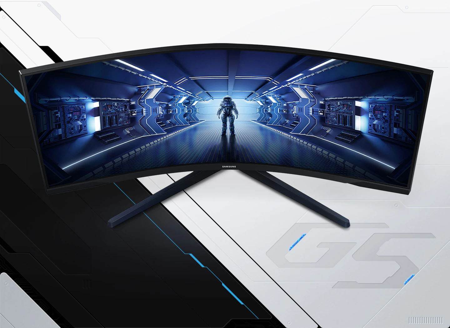 Монитор Samsung Odyssey G5 LC-34G55TW, 34" (86.36 cm) Curved VA, 165Hz, Ultra WQHD, 1ms, 2500:1, 250cd/m2, DisplayPort, HDMI - характеристика 1
