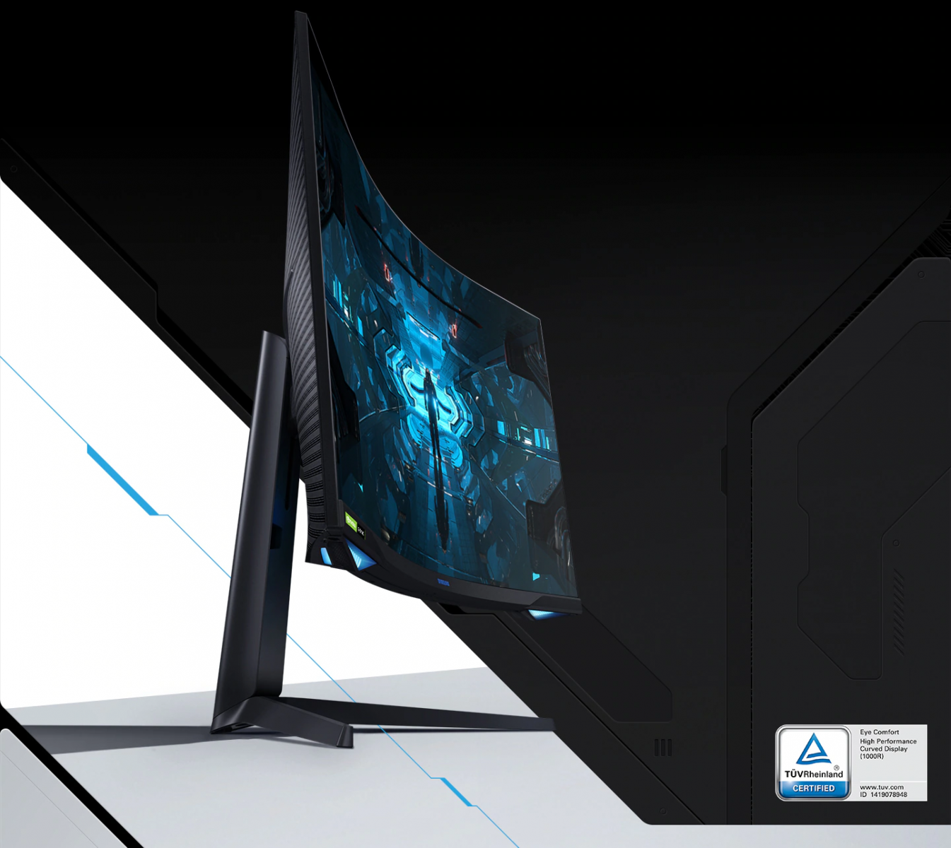 Монитор Samsung Odyssey G7 LC-32G75TQ (2020), 32" (81.28 cm) VA QLED панел, 240Hz, WQHD, 1ms, 350 cd/m², Display Port, HDMI, USB Hub - характеристика 5