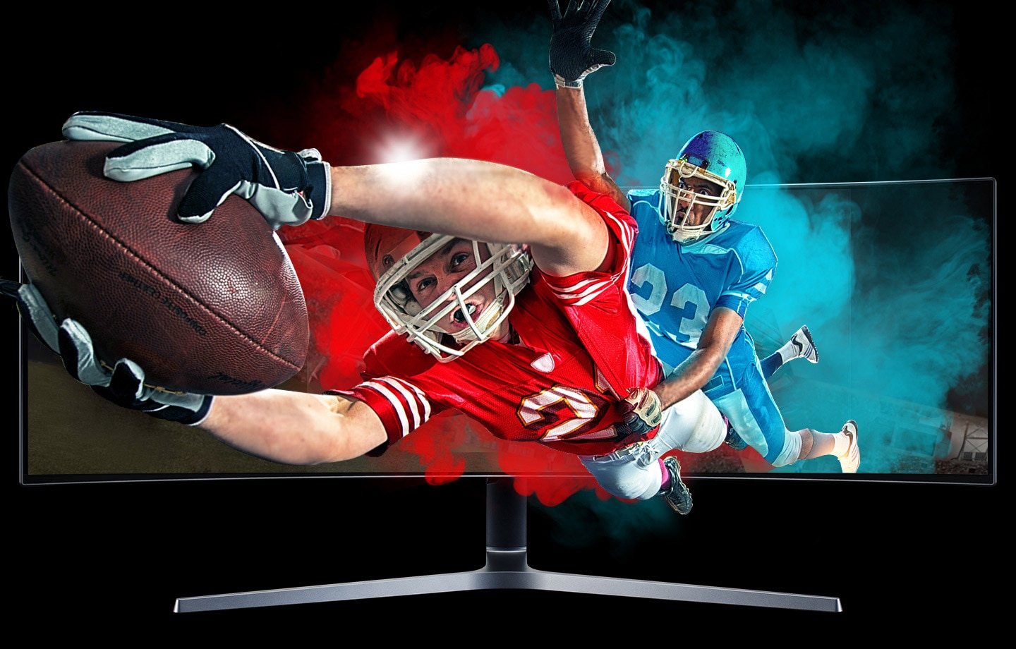 Монитор Samsung LC-49HG90D (2017), 49" (124,46 см) VA панел, 144Hz, 3840x1080, 1ms, 5 000 000:1, 650cd/m2, HDMI, DP, Mini DP, USB HUB - характеристика 4