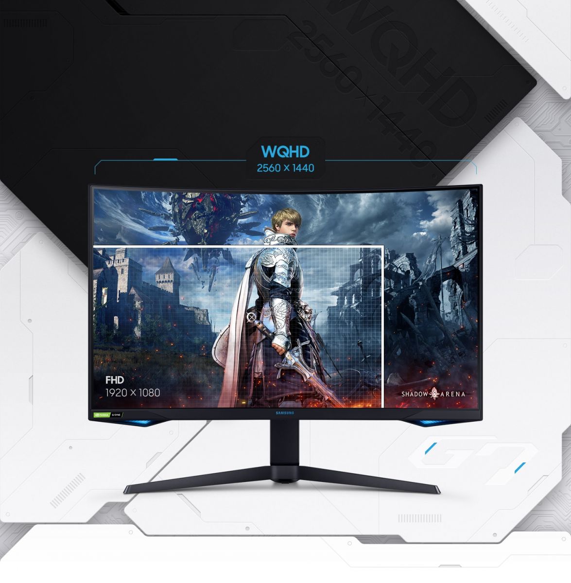 Монитор Samsung Odyssey G7 LC-32G75TQ (2020), 32" (81.28 cm) VA QLED панел, 240Hz, WQHD, 1ms, 350 cd/m², Display Port, HDMI, USB Hub - характеристика 8