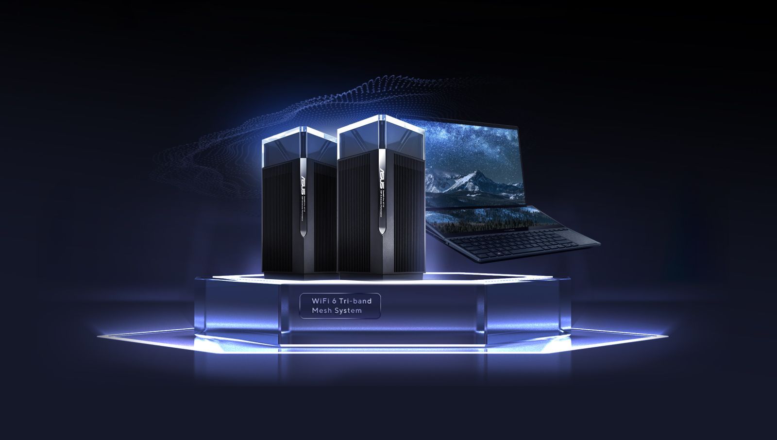 Мрежеста система ASUS ZenWiFi Pro XT12, 11000Mbps, 2.4GHz (1148Mbps)/ 5GHz (4804Mbps)/ 5GHz (4804Mbps), 2x LAN 1000Base-T, 1x 2.5GBase-T, WAN 2.5GBase-T, 1 бр. - характеристика 1