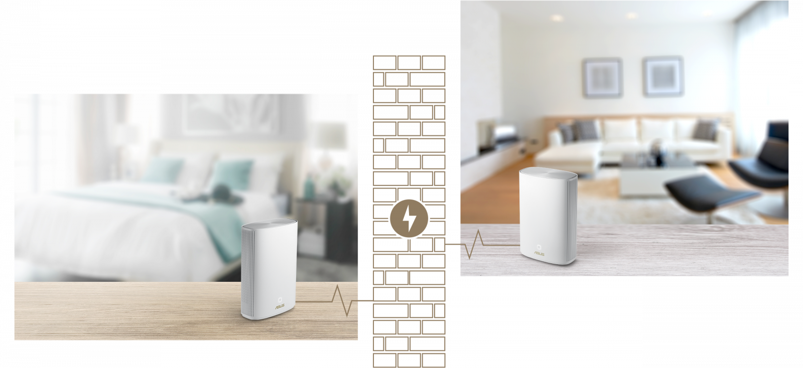 Безжична Wi-fi система ASUS ZENWIFI AX HYBRID XP4 2PK, Мобилен, 1300Mbps, 2.4GHz)574 Mbps, (5GHz)1201Mbps, Wireless IPv6, 2x LAN 10/100,1000bps 1x WAN 10/100/1000bps, 4x външни антени, USB 3.2 Gen 1, LED Indicator, бял - характеристика 3
