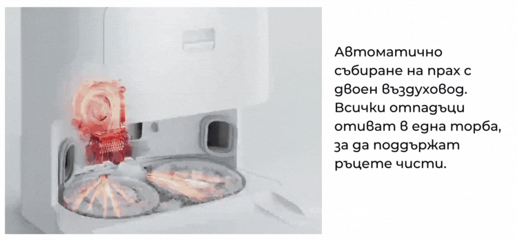 Прахосмукачка Xiaomi Robot Vacuum X10+, робот, безжична, IPX1, Drop sensor, Ultrasonic sensor, LDS laser sensor, Line laser sensor, AI Visual identification sensor, Extended edge sensor, IMU Sensor, Drive wheel lift sensor, бяла - характеристика 5