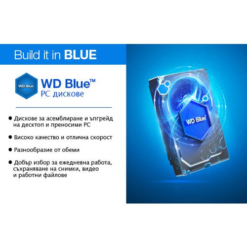 Твърд диск 1TB WD Blue PC WD10EZEX, SATA 6Gb/s, 7200rpm, 64MB, 3.5"(8.89 cm) - характеристика 1