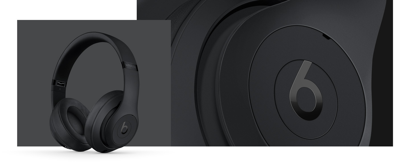 Слушалки Beats Studio 3, микрофон, безжични, Bluetooth, Noise Cancelling, до 22 часа време на работа, USB, 3.5 mm jack, черни - характеристика 1