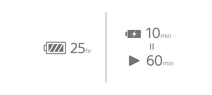 Слушалки Sony Headset WI-C100, безжични, микрофон, Bluetooth, IPx4, бежови - характеристика 2
