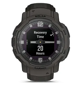 Смарт часовник Garmin Instinct Crossover Blue Granite, хибриден, MIP дисплей, 23 x 23 mm (0,9" x 0,9"), до 28 дни време за работа, 64 MB Flash памет, GPS, пулсомер, Bluetooth, крачкомер, сиво-син - характеристика 16