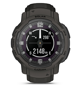 Смарт часовник Garmin Instinct Crossover Blue Granite, хибриден, MIP дисплей, 23 x 23 mm (0,9" x 0,9"), до 28 дни време за работа, 64 MB Flash памет, GPS, пулсомер, Bluetooth, крачкомер, сиво-син - характеристика 20