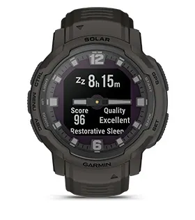 Смарт часовник Garmin Instinct Crossover Blue Granite, хибриден, MIP дисплей, 23 x 23 mm (0,9" x 0,9"), до 28 дни време за работа, 64 MB Flash памет, GPS, пулсомер, Bluetooth, крачкомер, сиво-син - характеристика 25