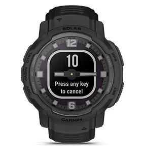 Смарт часовник Garmin Instinct Crossover Blue Granite, хибриден, MIP дисплей, 23 x 23 mm (0,9" x 0,9"), до 28 дни време за работа, 64 MB Flash памет, GPS, пулсомер, Bluetooth, крачкомер, сиво-син - характеристика 33