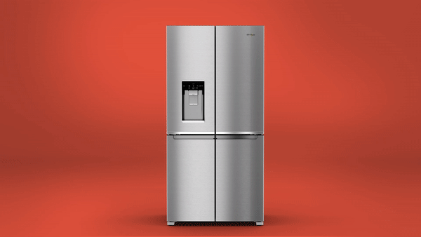 Хладилник с фризер Whirlpool WQ9I MO1L, клас F, 592 л. общ обем, свободностоящ, 435 kWh/годишно, технология 6th Sense, Total No Frost, инокс - характеристика 6