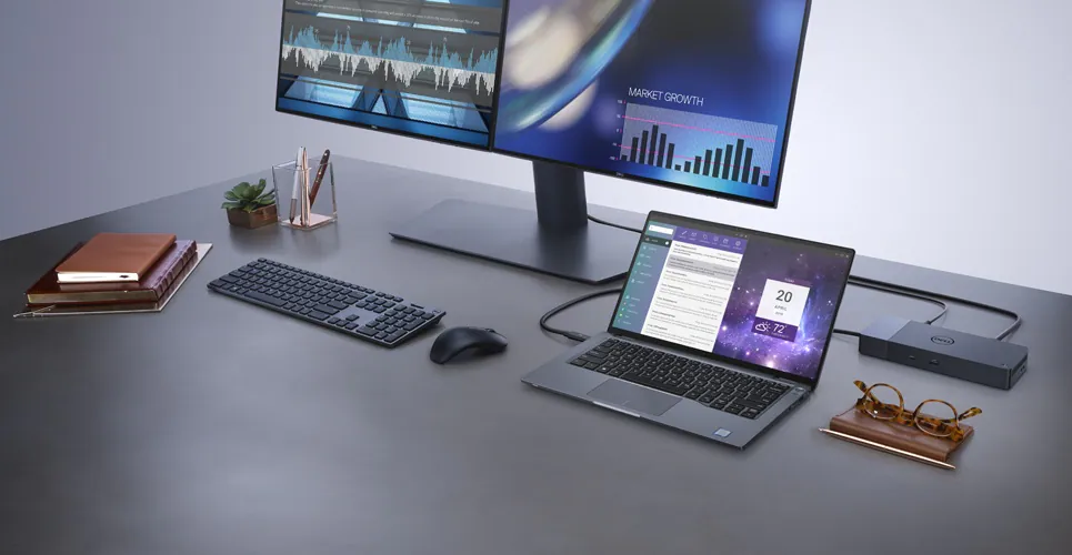 Докинг станция Dell WD19S 130W (210-AZBX), от USB C към 2x USB C, 3x USB A, 2x DisplayPort, 1x HDMI, 1x RJ45, черна - характеристика 1