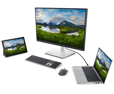 Комплект клавиатура и мишка Dell Premier Multi-Device Wireless Keyboard and Mouse - KM7321W, безжични, Bluetooth USB, сиви - характеристика 1