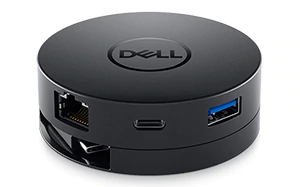 Докинг станция Dell USB-C Mobile Adapter - DA300, от USB C към 1x USB C, 1x USB A, 1x DisplayPort, 1x HDMI, 1x VGA, 1x RJ45, черна - характеристика 1