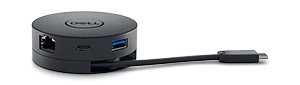 Докинг станция Dell USB-C Mobile Adapter - DA300, от USB C към 1x USB C, 1x USB A, 1x DisplayPort, 1x HDMI, 1x VGA, 1x RJ45, черна - характеристика 2