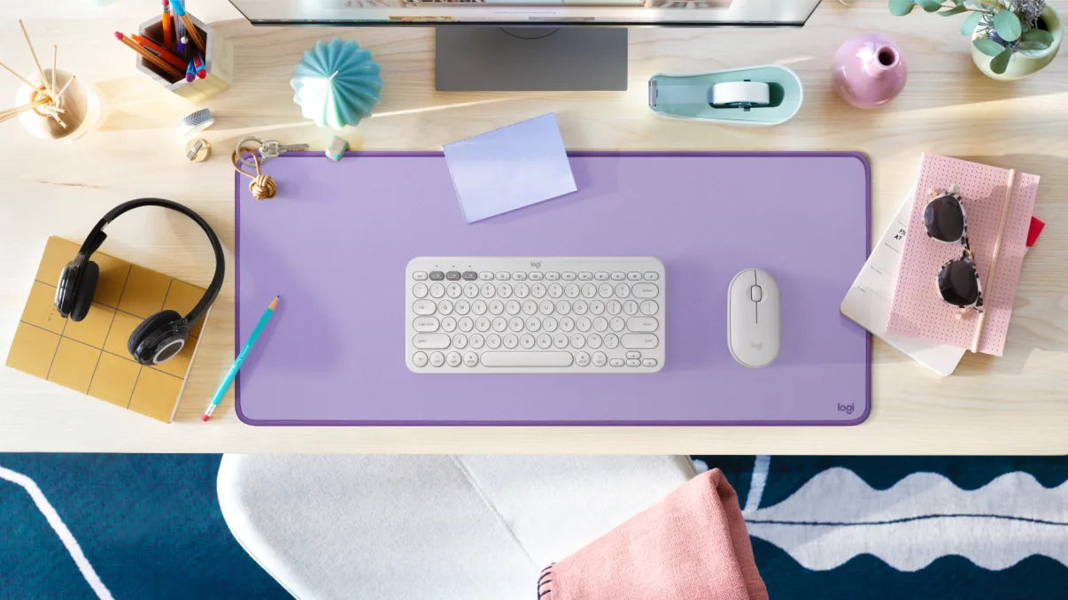 Подложка за мишка Logitech Desk Mat Studio Series, сива, 700 x 300 x 2mm - характеристика 3