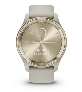 Смарт часовник Garmin Vivomove Trend Mist Gray, хибриден, Liquid crystal дисплей, 25.6 мм x 18.8 мм (1.01" x 0.74"), до 5 дни време на работа, Bluetooth, пулсомер, следене на съня, профили за бягане, сив - характеристика 9