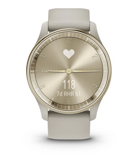 Смарт часовник Garmin Vivomove Trend Mist Gray, хибриден, Liquid crystal дисплей, 25.6 мм x 18.8 мм (1.01" x 0.74"), до 5 дни време на работа, Bluetooth, пулсомер, следене на съня, профили за бягане, сив - характеристика 15