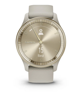 Смарт часовник Garmin Vivomove Trend Mist Gray, хибриден, Liquid crystal дисплей, 25.6 мм x 18.8 мм (1.01" x 0.74"), до 5 дни време на работа, Bluetooth, пулсомер, следене на съня, профили за бягане, сив - характеристика 17