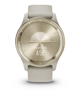Смарт часовник Garmin Vivomove Trend Mist Gray, хибриден, Liquid crystal дисплей, 25.6 мм x 18.8 мм (1.01" x 0.74"), до 5 дни време на работа, Bluetooth, пулсомер, следене на съня, профили за бягане, сив - характеристика 18