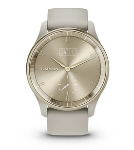 Смарт часовник Garmin Vivomove Trend Mist Gray, хибриден, Liquid crystal дисплей, 25.6 мм x 18.8 мм (1.01" x 0.74"), до 5 дни време на работа, Bluetooth, пулсомер, следене на съня, профили за бягане, сив - характеристика 32