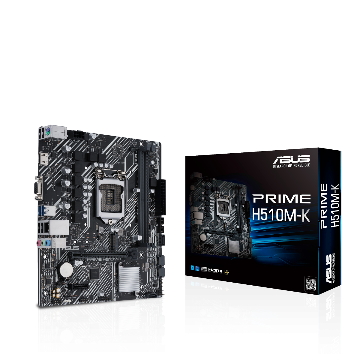 Дънна платка Asus PRIME H510M-K, H510, LGA1200, DDR4, PCI-E 4.0 (HDMI/VGA), 4x SATA 6Gb/s, 1x M.2, 2x USB 3.2 Gen 1, Micro ATX - характеристика 1