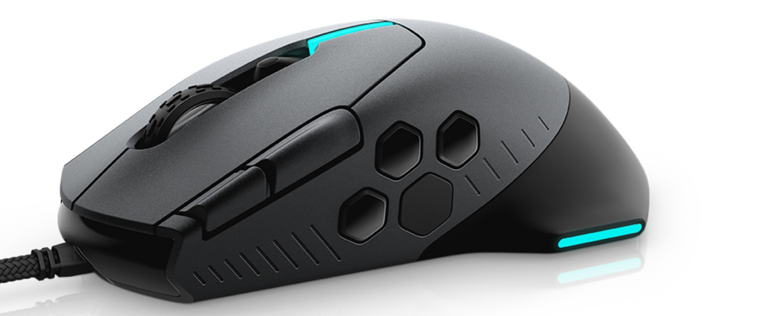 Мишка Dell Alienware 510M, оптична (16000 dpi), USB, черна, гейминг - характеристика 1