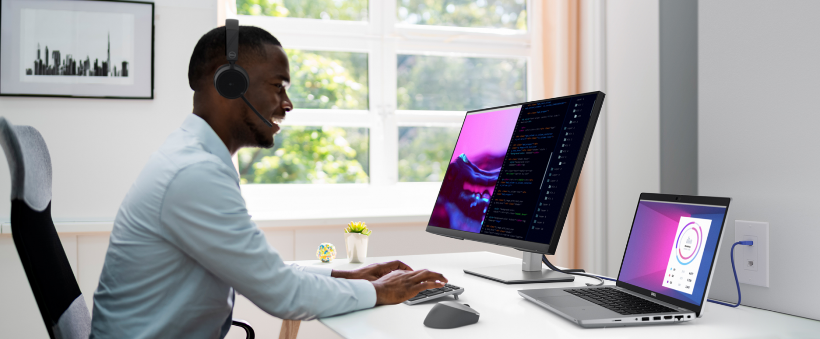 Монитор Dell P2723QE (210-BDFZ), 27" (68.58 cm) IPS панел, Ultra HD, 5ms, 350cd/m2, DisplayPort, HDMI, USB-C, LAN - характеристика 1