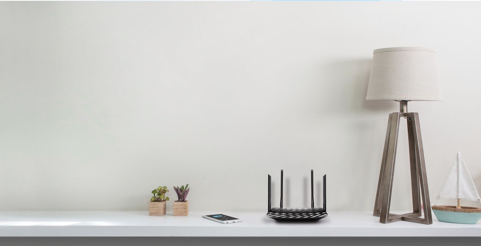 Рутер TP-Link Archer A6, AC1200, 2.4GHz(300Mbps), 5GHz(867Mbps), Wireless AC, 4x LAN 100/1000, 1x WAN 100/1000, 1x вътрешна антена, 4x външни антени - характеристика 4