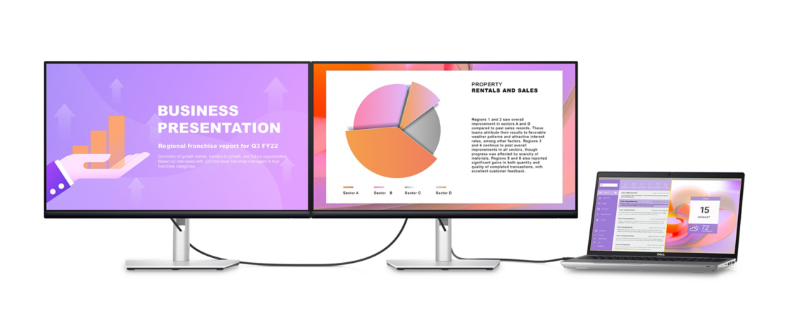 Монитор Dell P2722HE (210-AZZB), 27" (68.58 cm), IPS панел, Full HD, 5ms, 300 cd/m2, HDMI, DP, USB, RJ-45 - характеристика 2