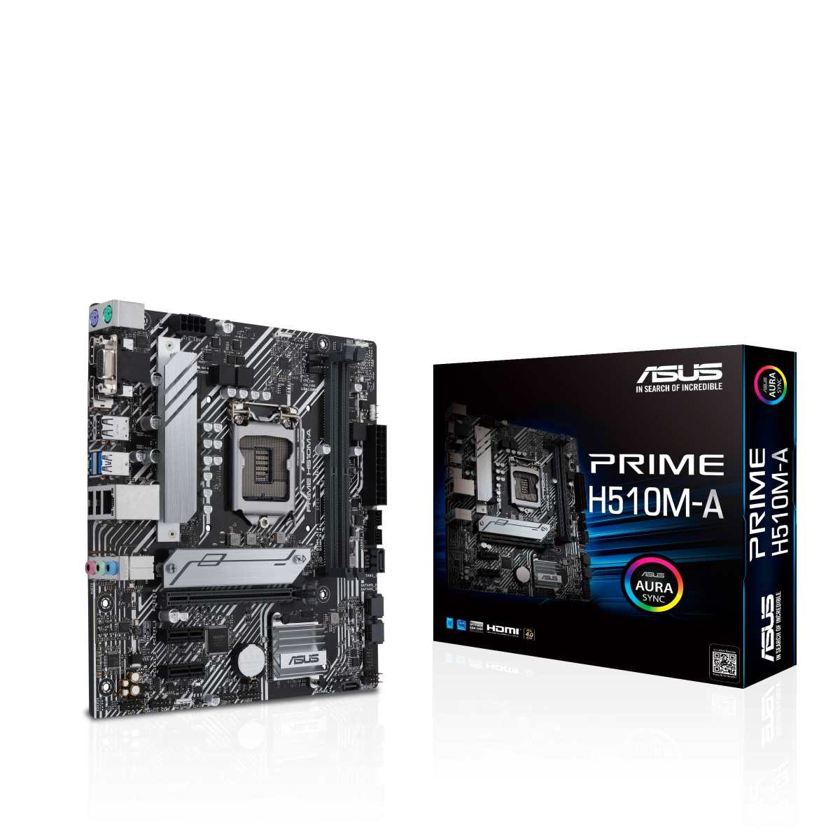 Дънна платка Asus PRIME H510M-A, H510, LGA1200, DDR4, PCI-E 4.0 (DP/HDMI/VGA), 4x SATA 6Gb/s, 1x M.2, 2x USB 3.2 Gen 1, Micro ATX - характеристика 1