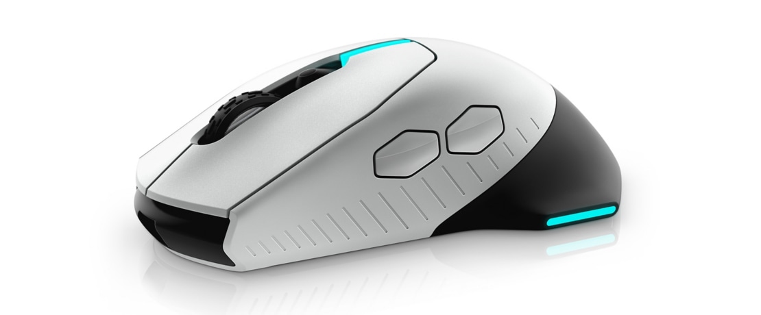 Мишка Dell Alienware 610M 545-BBCN, оптична (16000 dpi), безжична/жична, USB, бяла, гейминг - характеристика 2