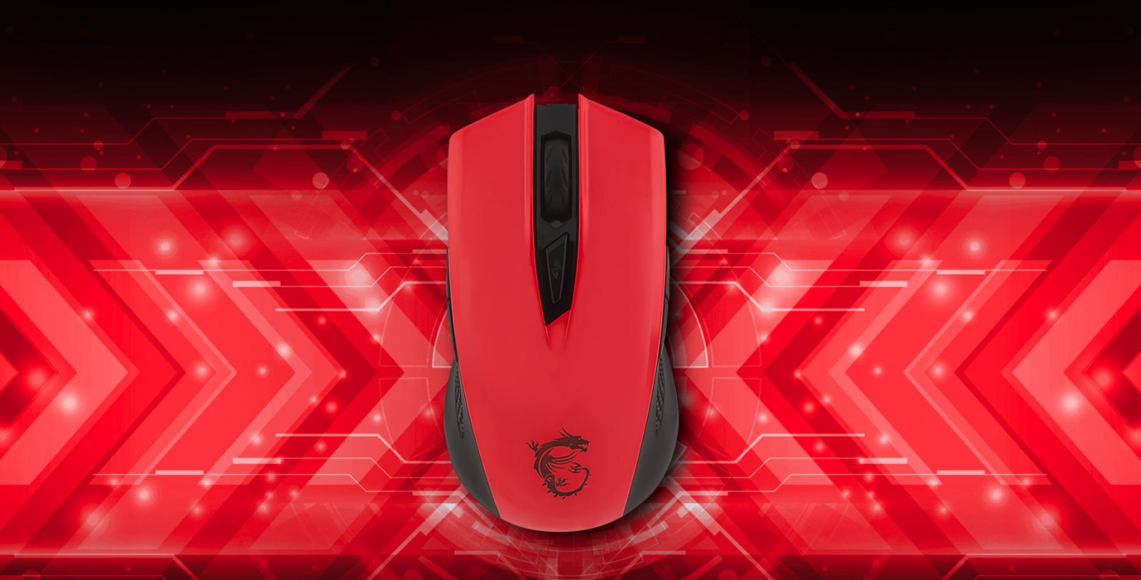 Мишка MSI Clutch GM40, оптична, 5000dpi, USB, червена - характеристика 1