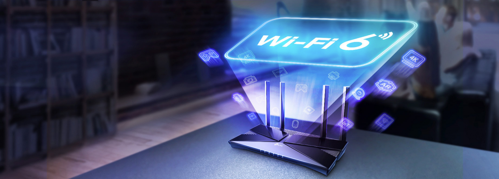Рутер TP-Link Archer AX20, 1800Mbps, 2.4GHz (574 Mbps)/ 5GHz (1201 Mbps), Wireless AX, 4x LAN 10/100/1000, 1x WAN 10/100/1000, 4x външни антени, USB - характеристика 2