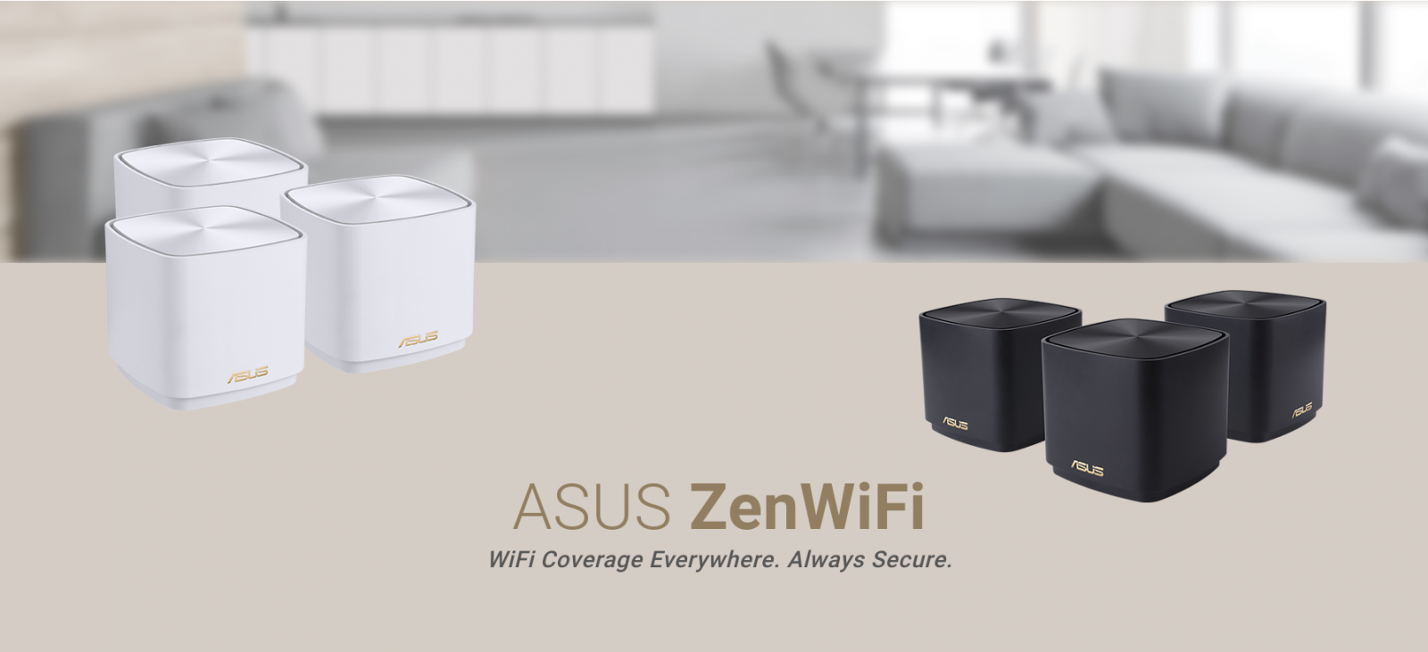 Wi-Fi система Asus ZenWiFi AX Mini XD4 (W-2-PK) (2-pack), 1800 Mbps, 2.4GHz (574 Mbps)/5GHz (1201 Mbps), Wireless AX, 1x LAN 1000Mbps, 1x LAN/WAN 1000Mbps порта, 2 вътрешни антени - характеристика 1